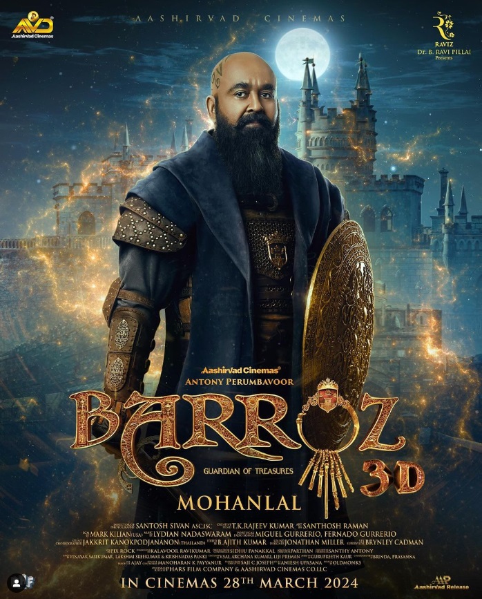 Mohanlal's epic fantasy drama Barroz finally gets a release date