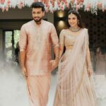 Kalidas Jayaram and Tarini Kalingarayar seal their love in engagement ceremony