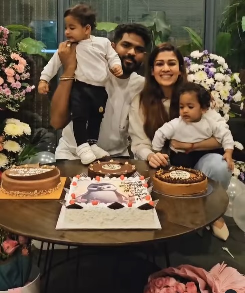 Nayanthara's blissful birthday bash with her family
