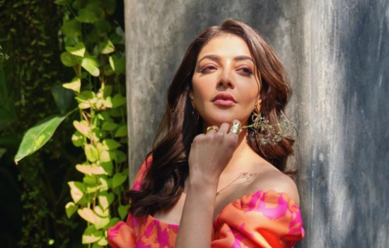 Kajal Aggarwal radiates in PANKAJ & NIDHI's midi dress 40 kajal aggarwal new pics
